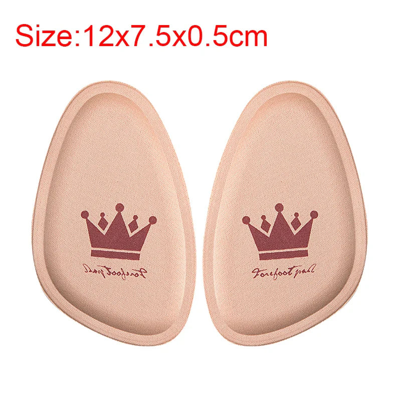 Women Forefoot Pad Pain Relief Insert Half Size Insoles Non-slip Cushion Shoe Breathable Sweat Absorbing Foot Pads for Shoes