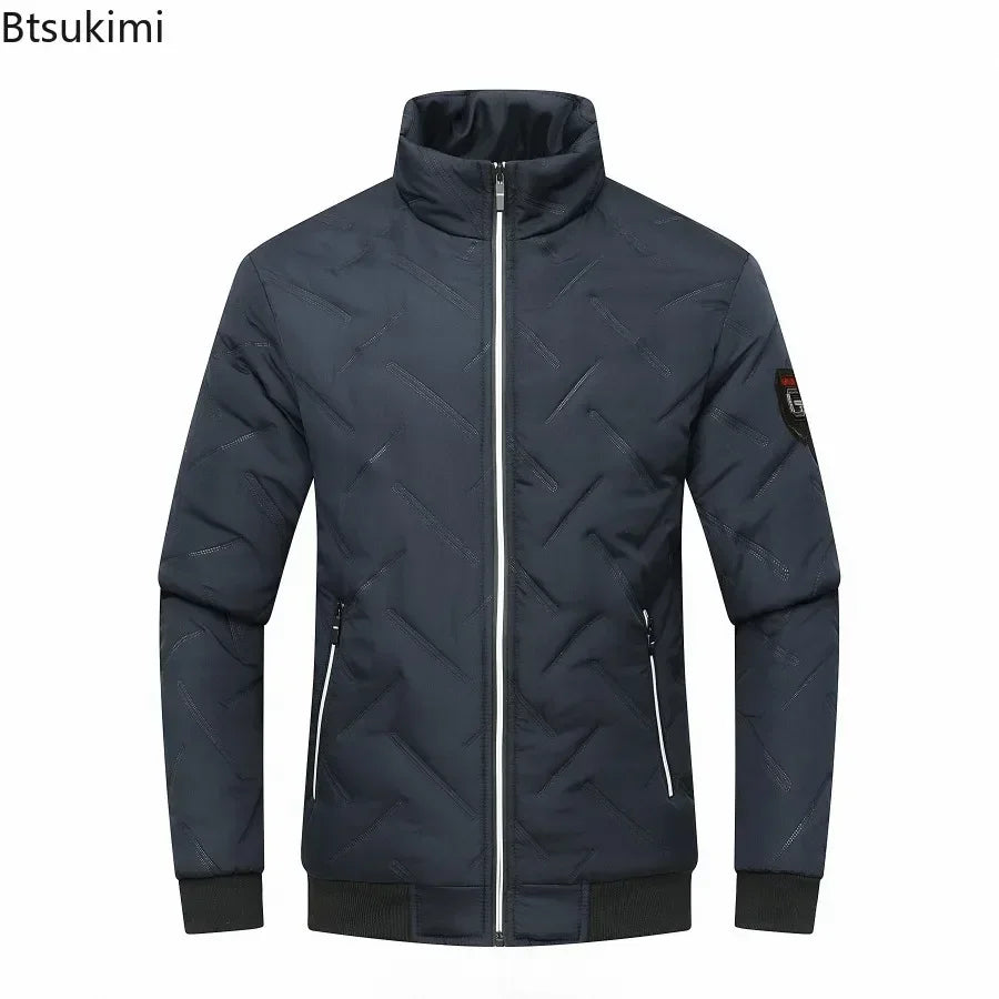 New 2026 Autumn Winter Jacket Men Cotton Padded Jacket Korean Streetwear Casual Jacket Men Fashion Clothing Male Warm Coats 5XL