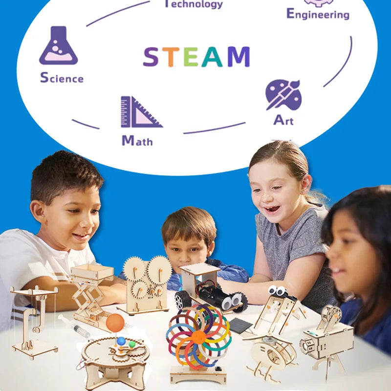 DIY Handmade Small Production Technology Physical Model Science Toys Experiment Educational Toy Project for School Kids