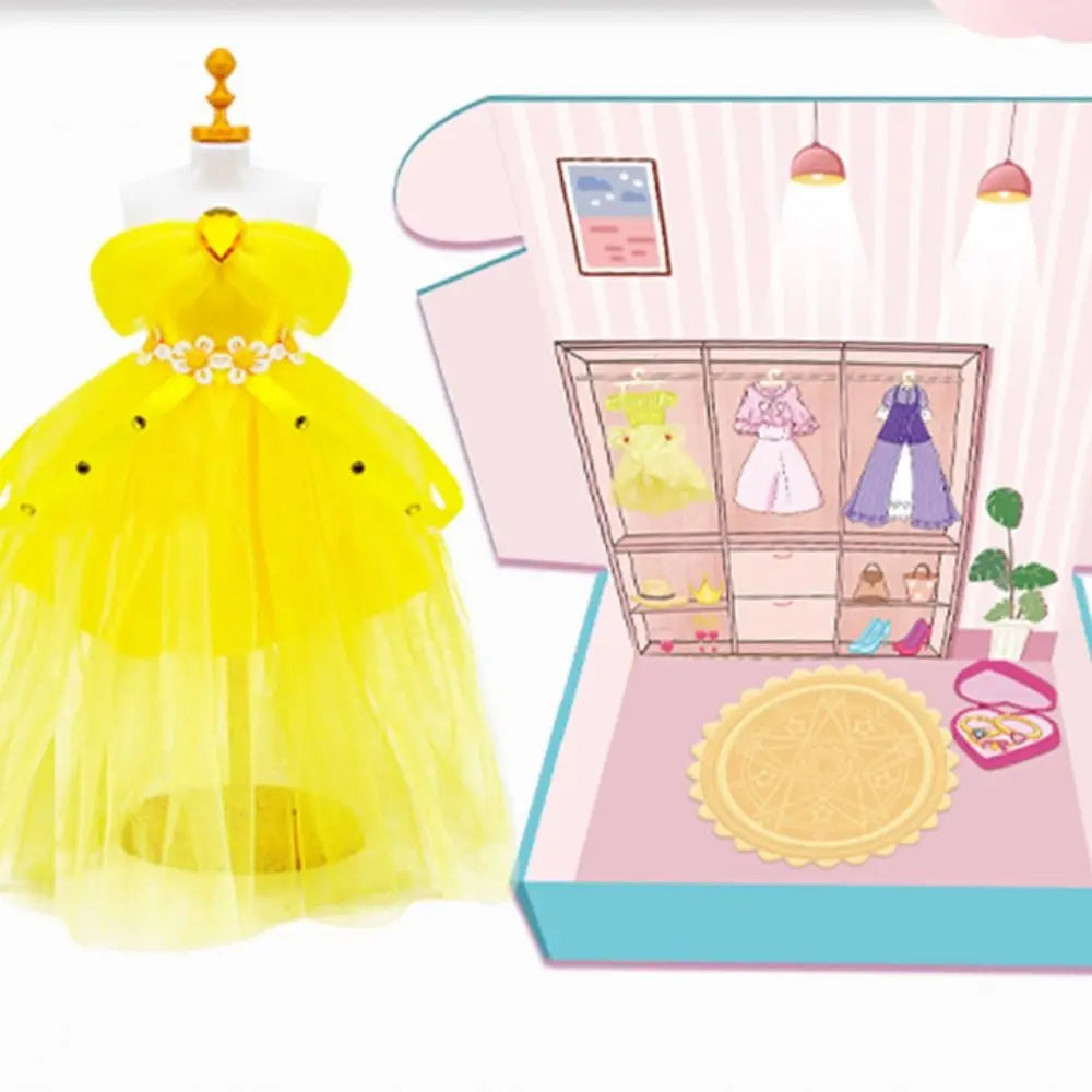 Intellectually Beneficial Clothing Design Handmade Material Bag Early Education Handcrafts Princess's Dress Material Set Cartoon