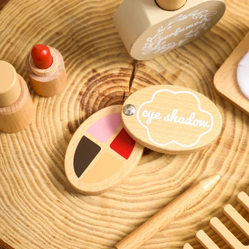 Silicone Baby Makeup Toys Set Simulation Pretend Cosmetics Toys Girls Playing House Game Children Early Education Montessori Toy