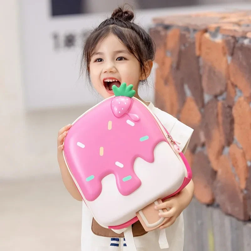 Candy Land Children's Backpack Cute Nursery School Bag Boys Girls Fun Ice Cream Design Double Shoulder Bag Childhood Flavor
