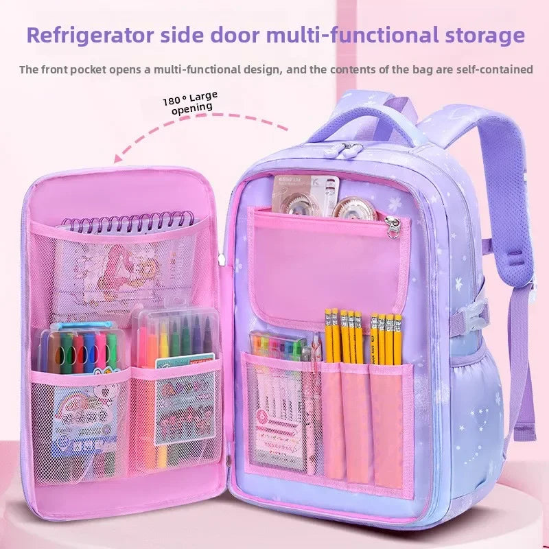 2025- Primary School Girls' Schoolbag Kawaii Lightweight Children's Bag Waterproof Bags Colorful Travel Backpack Mochilas Gifts