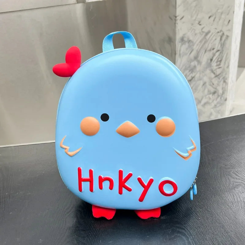 Baby anti-lost small backpack super cute chicken kindergarten schoolbag boys and girls cute cartoon eggshell backpack