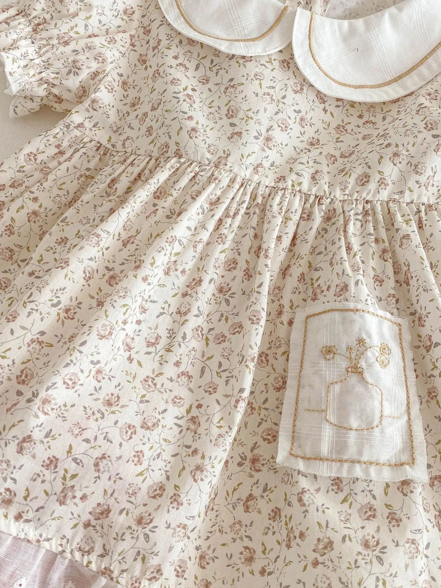 Girls' Dress Summer Dress 2025 New Stylish Children's Floral Princess Baby One Year Old Dress Summer