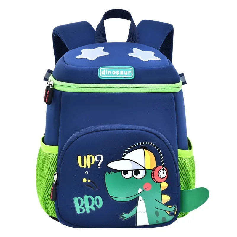 New Cartoon Dinosaur Kindergarten Backpack Spine Protection Lightweight School Bag for Primary School Children