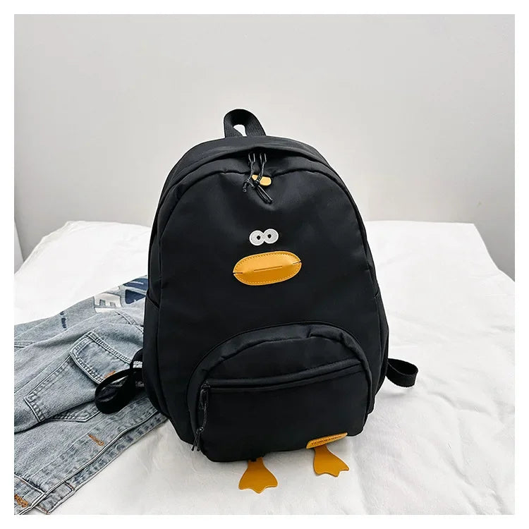 New Cartoon Duck Backpack Designer Cute Travel Bag Female College Student Versatile Korean Edition Girls' School Bag рюкзак