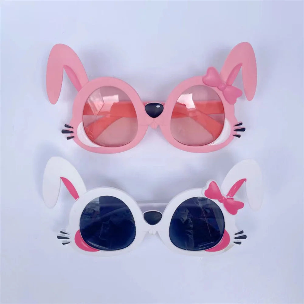 Kids Cute Rabbit Sunglasses Children Cartoon Bunny Sun Glasses Baby Photography Glasses Props Girls Kawaii Outdoor Party Eyewear