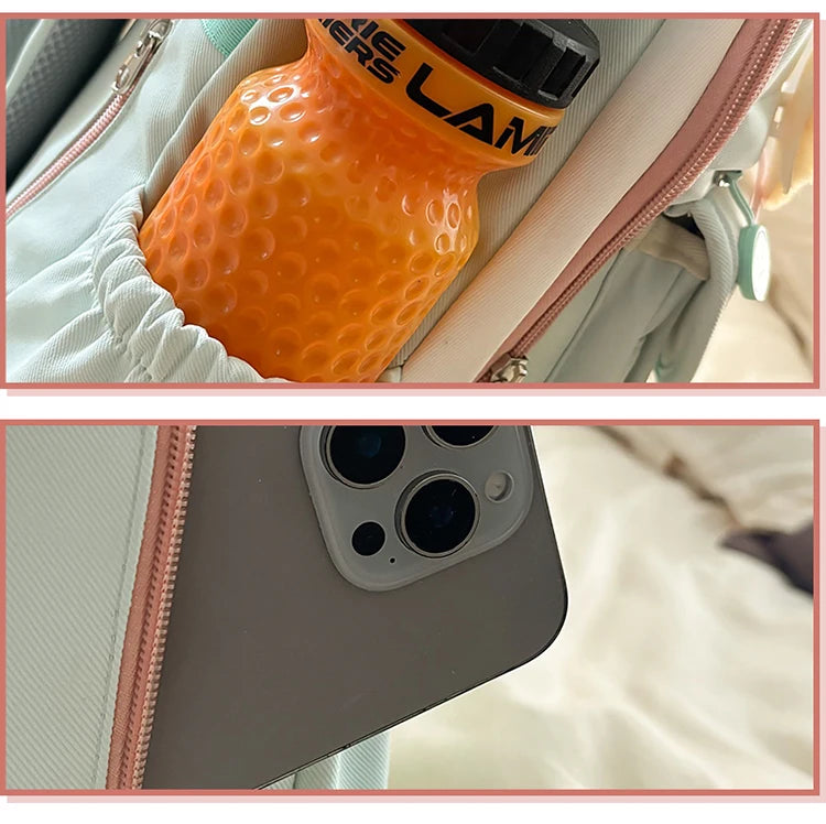 School Bags For Girls Japanese Style Kawaii For Large New Nylon Shoulder Bag Backpack School Set For Kinder Girl Kids Schoolbags