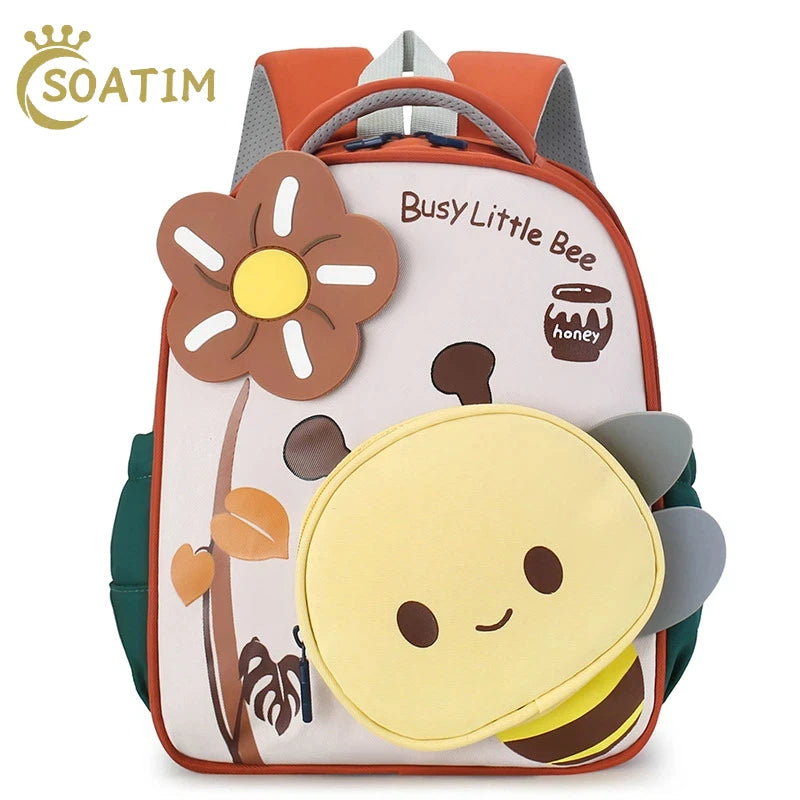 Kindergarten Schoolbag Boys and Girls Schoolbag Cartoon Backpack Anti-lost Small Backpack Children's Bag Mochila Escolar