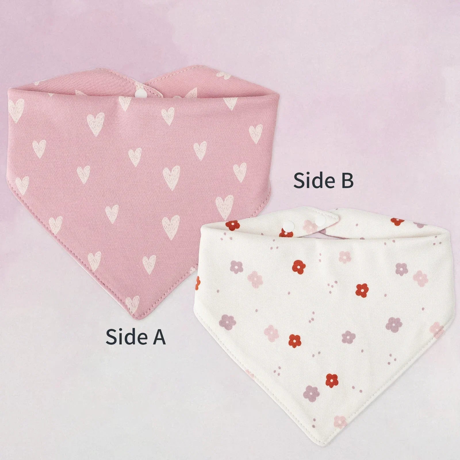 Baby Bib bib Bibs Skin-friendly Infant Soft Saliva Towel Triangular Type Kids Handkerchief 100% Cotton Double-sided Printed 3-8Y