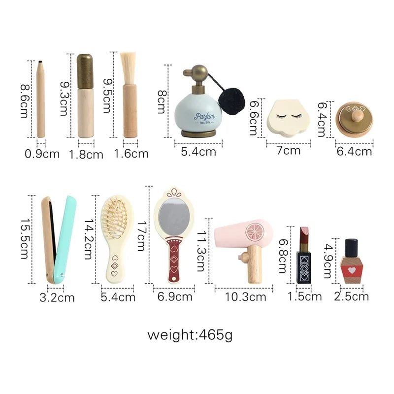 Silicone Baby Makeup Toys Set Simulation Pretend Cosmetics Toys Girls Playing House Game Children Early Education Montessori Toy