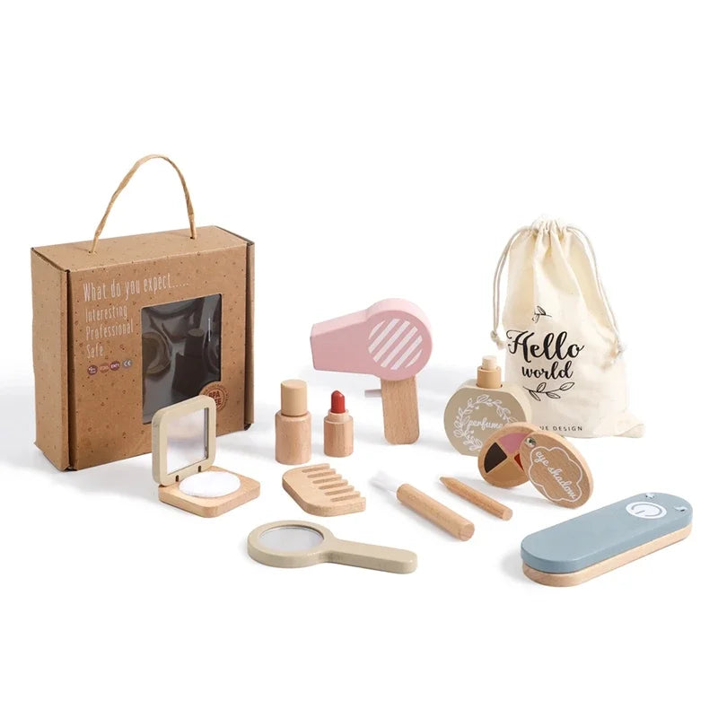 Silicone Baby Makeup Toys Set Simulation Pretend Cosmetics Toys Girls Playing House Game Children Early Education Montessori Toy