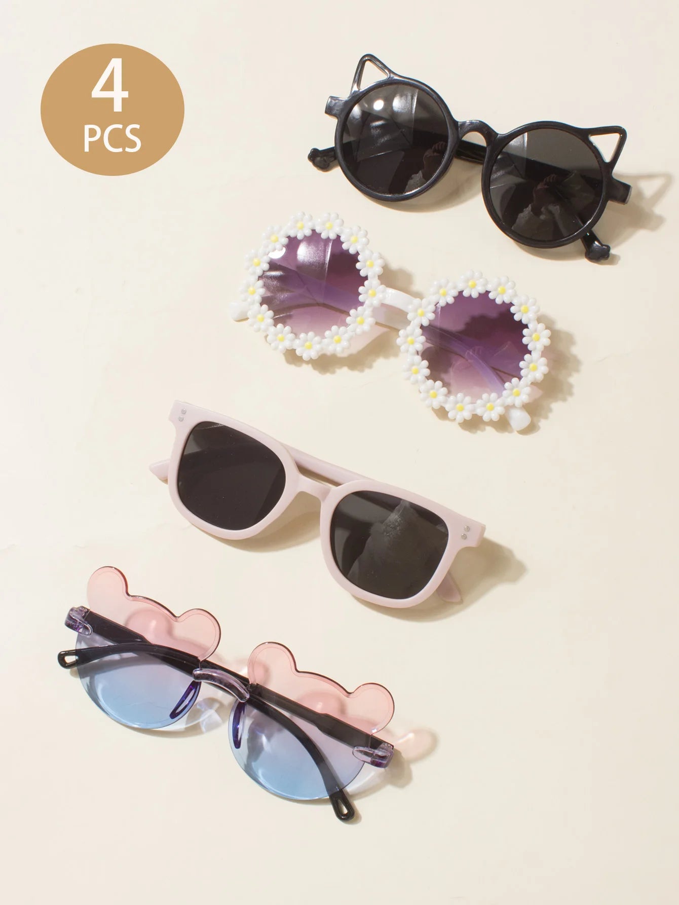 4PCS Baby Sunglasses,Baby Boy And Baby Girl Sunglasses,Cool,Cute,Baby Sunglasses Gift,Spring Accessories,Summer Accessories