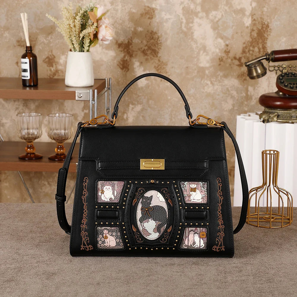 Ladies' handbag - 2026 new style fashionable cartoon fairy cat crossbody bag for large tote. A perfect accessory for daily use t