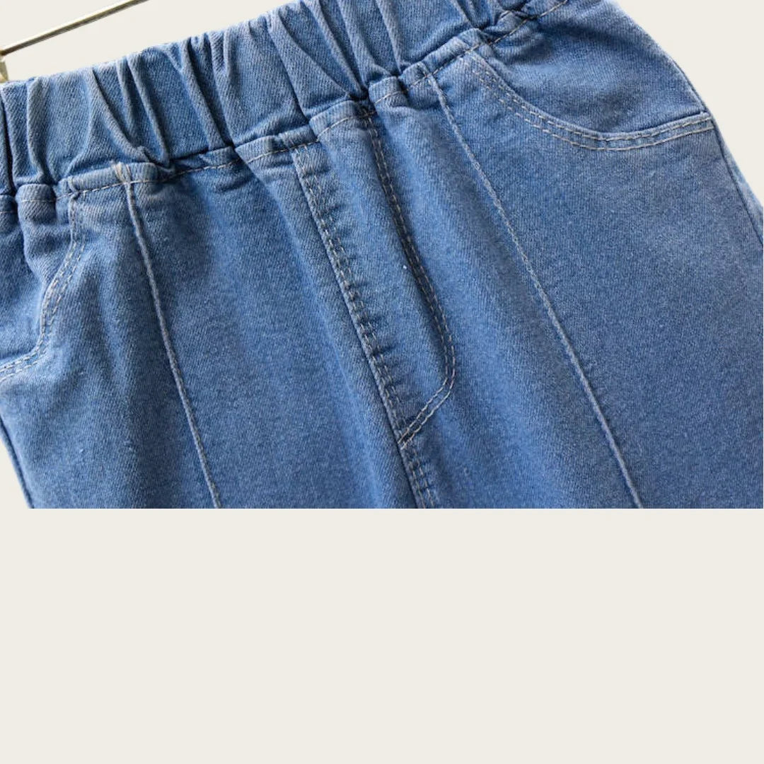 Children Infants Girls Casual Denim Pants Bow Tie Child Teenage Girl Jeans Clothes Fashion Kids Skinny Trousers Prints Clothing
