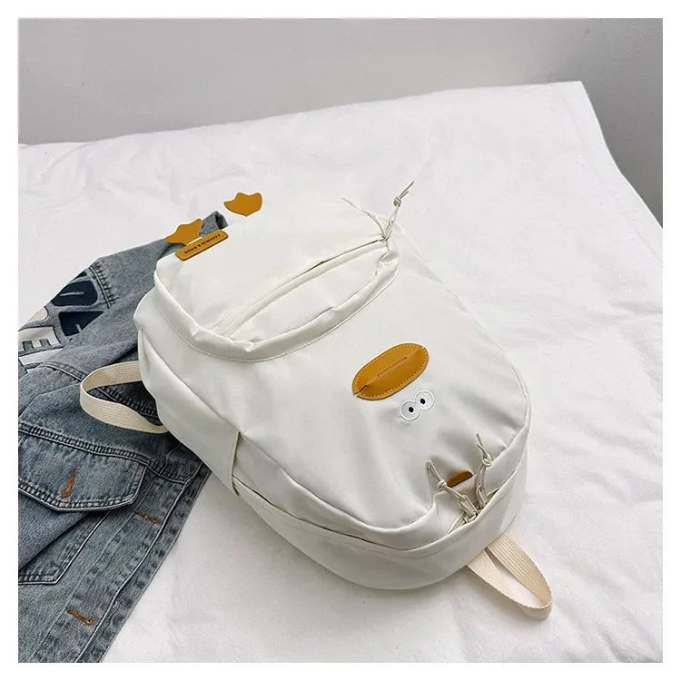 New Cartoon Duck Backpack Designer Cute Travel Bag Female College Student Versatile Korean Edition Girls' School Bag рюкзак