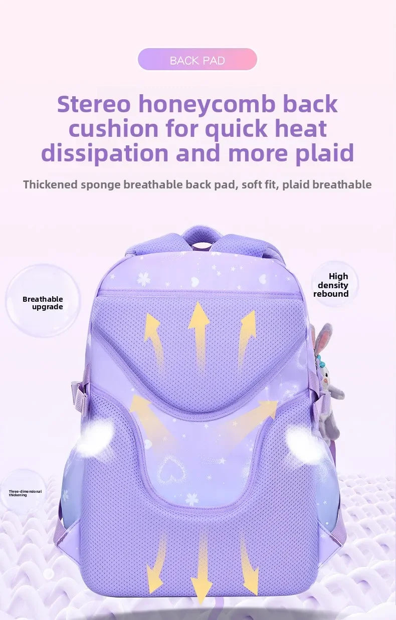2025- Primary School Girls' Schoolbag Kawaii Lightweight Children's Bag Waterproof Bags Colorful Travel Backpack Mochilas Gifts