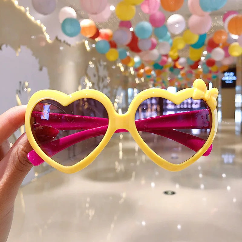 Fashion Children's Sunglasses Baby Anti-Radiation Sun Glasses Girl Boy Cute Cartoon Bear Anti-Glare Sunglasses Stylish Goggles
