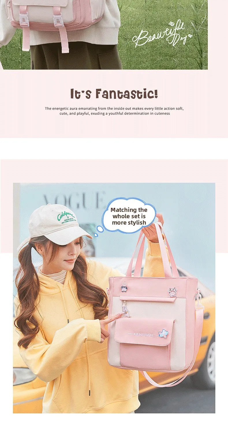 Child Girl Backpacks Primary Junior High School Bags for Girls Children Kids Bookbag Backpack New 2025 Back to School Girl Gift