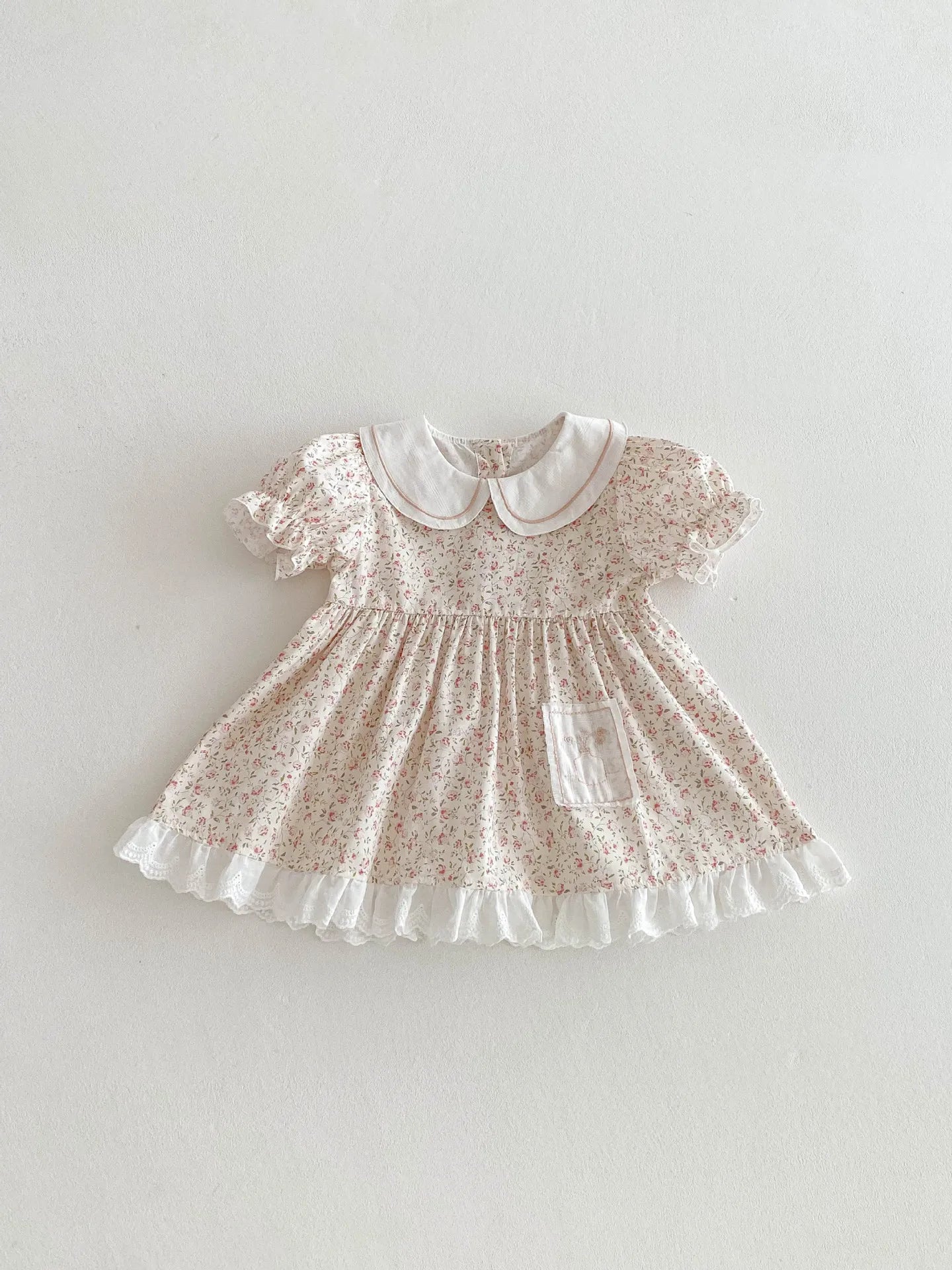 Girls' Dress Summer Dress 2025 New Stylish Children's Floral Princess Baby One Year Old Dress Summer