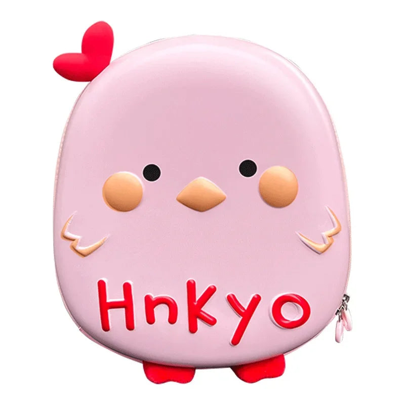 Baby anti-lost small backpack super cute chicken kindergarten schoolbag boys and girls cute cartoon eggshell backpack