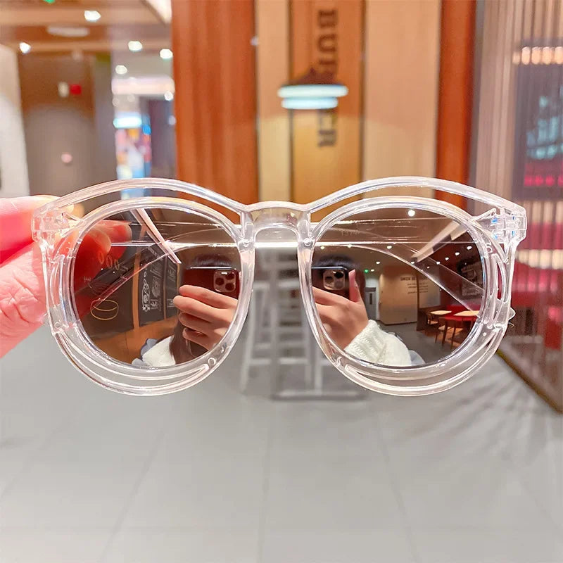 Fashion Children's Sunglasses Baby Anti-Radiation Sun Glasses Girl Boy Cute Cartoon Bear Anti-Glare Sunglasses Stylish Goggles