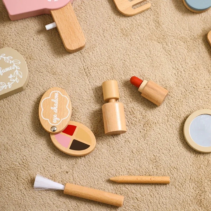 Silicone Baby Makeup Toys Set Simulation Pretend Cosmetics Toys Girls Playing House Game Children Early Education Montessori Toy