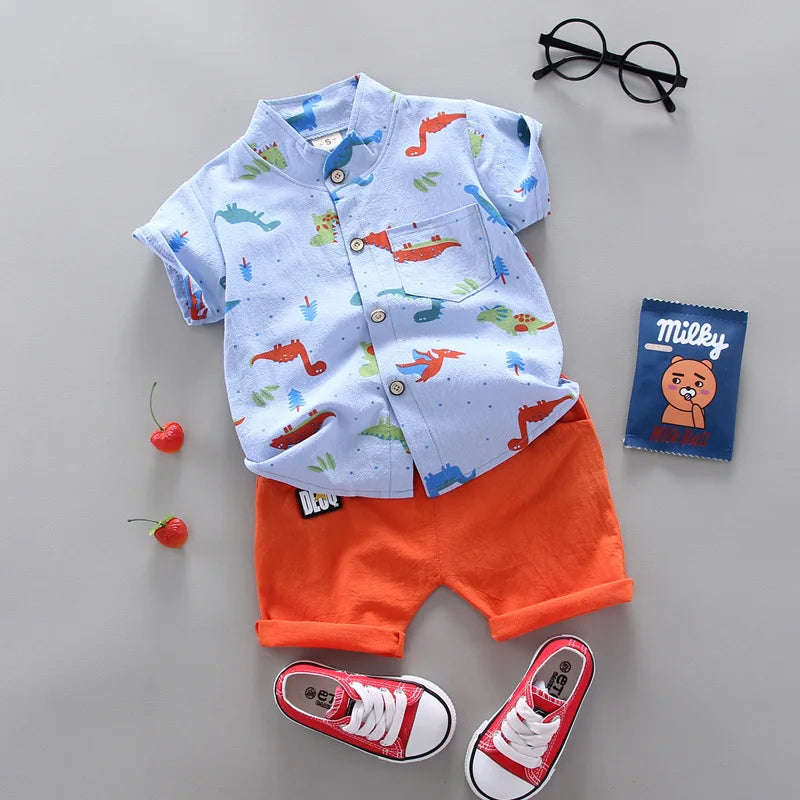 Baby Boy's Suit Set Top Shorts 2PCS Baby Clothing Set For Boys Infant Suits Kids Clothes