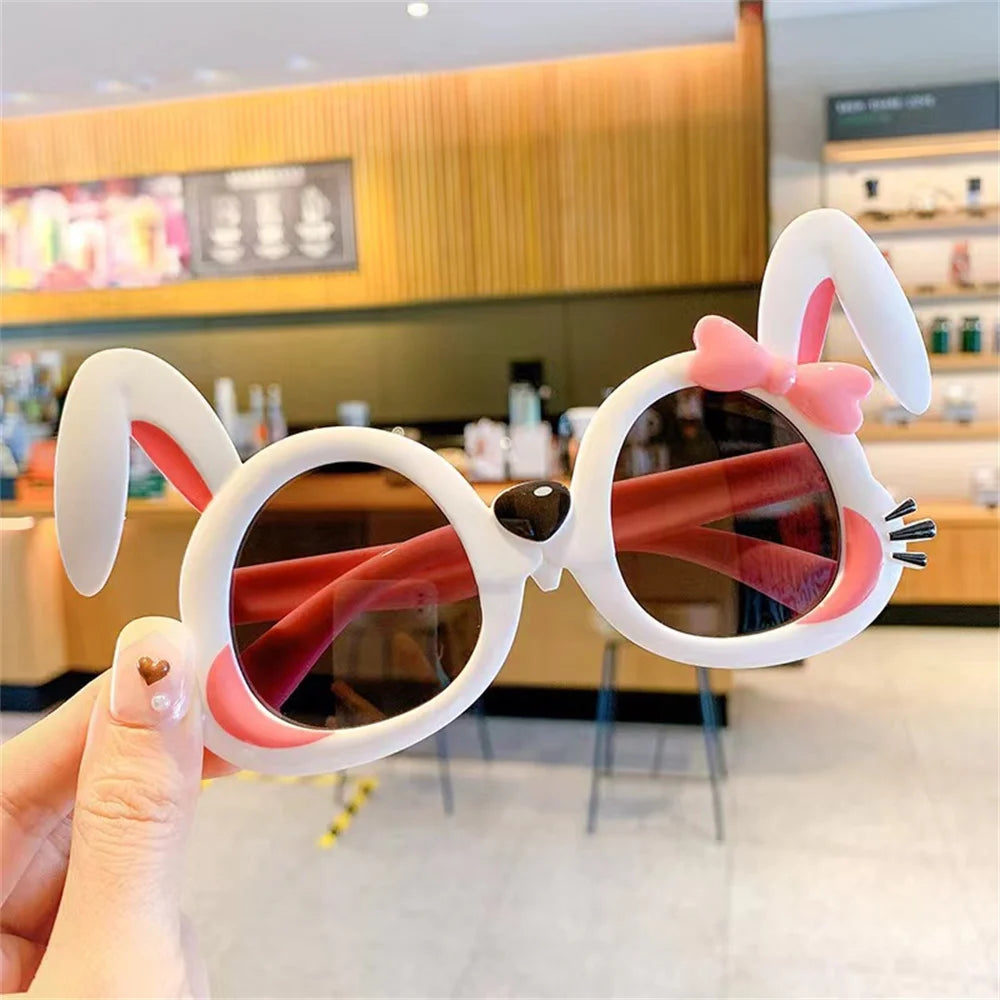 Kids Cute Rabbit Sunglasses Children Cartoon Bunny Sun Glasses Baby Photography Glasses Props Girls Kawaii Outdoor Party Eyewear