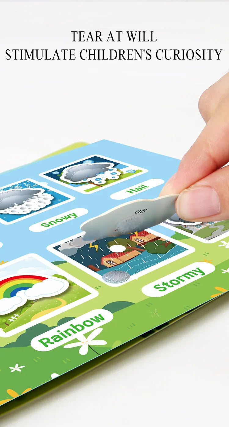 Montessori Baby Busy book My First Quiet Book Paste Early Learning Education Toy Children Toy Matching Montessori Toys for Baby