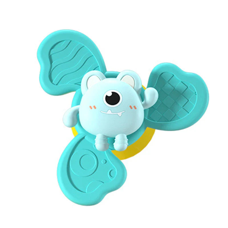 Montessori Baby Bath Toys Boy Children Bathing Sucker Spinner Suction Cup Toy For Kids Funny Child Rattles Teether Toddler Gifts