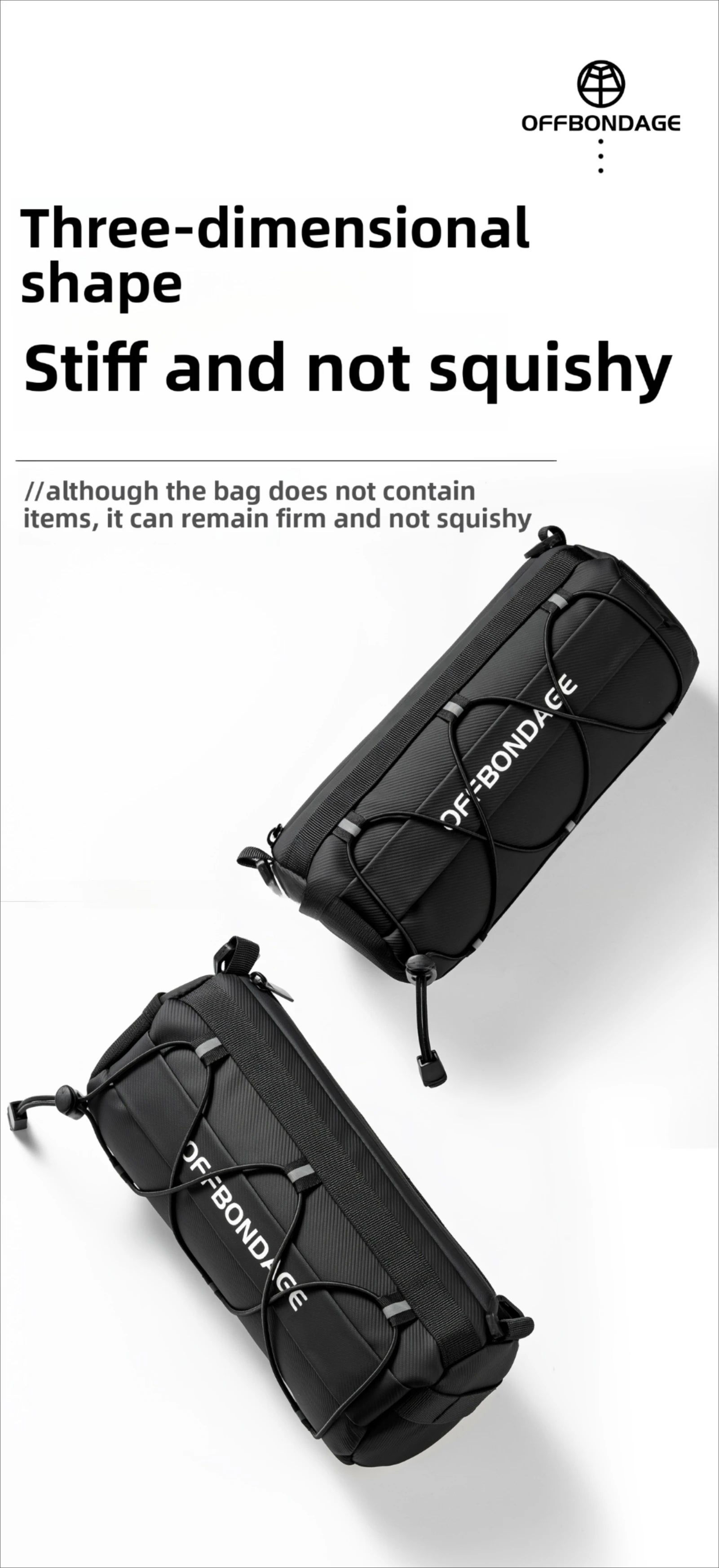 OFFBONDAGE Bike Front Bag Large Capacity Storage Outside Waterproof Multi-function Riding Bag Mountain Bike Bag Bike Accessory