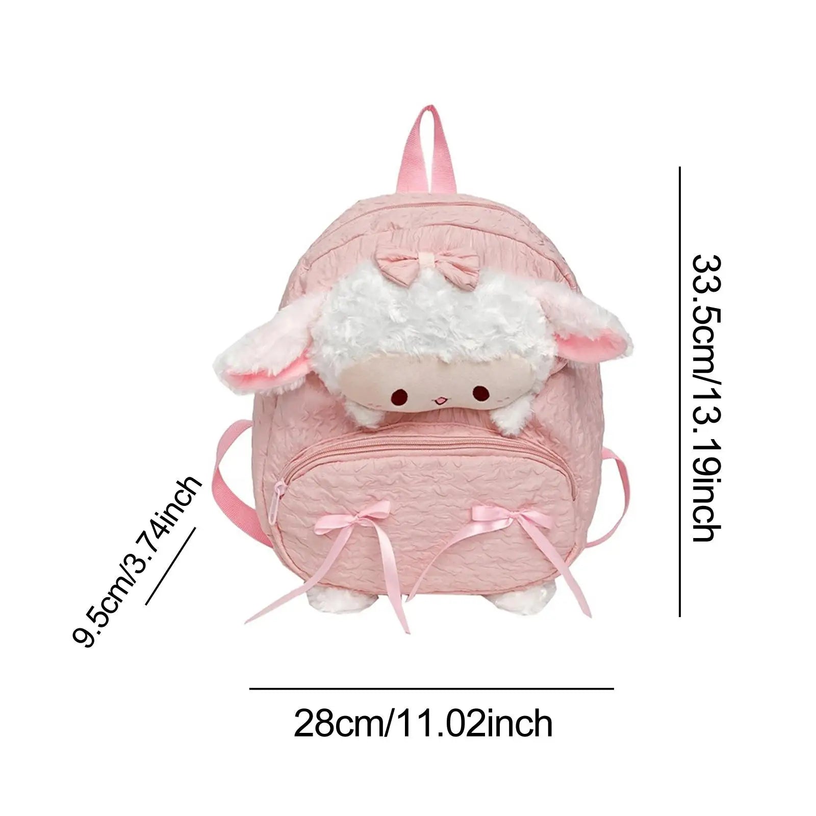 Cute Backpack Zipper Closure Fashion Lightweight Girls School Bag Rucksack for Backpacking Outdoor Shopping Weekend Outing Gift