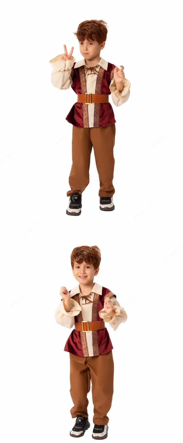 Boys European Medieval Vintage Party Dresses Costume Child Performance Costumes ancy Dress Halloween Party Cosplay Costume