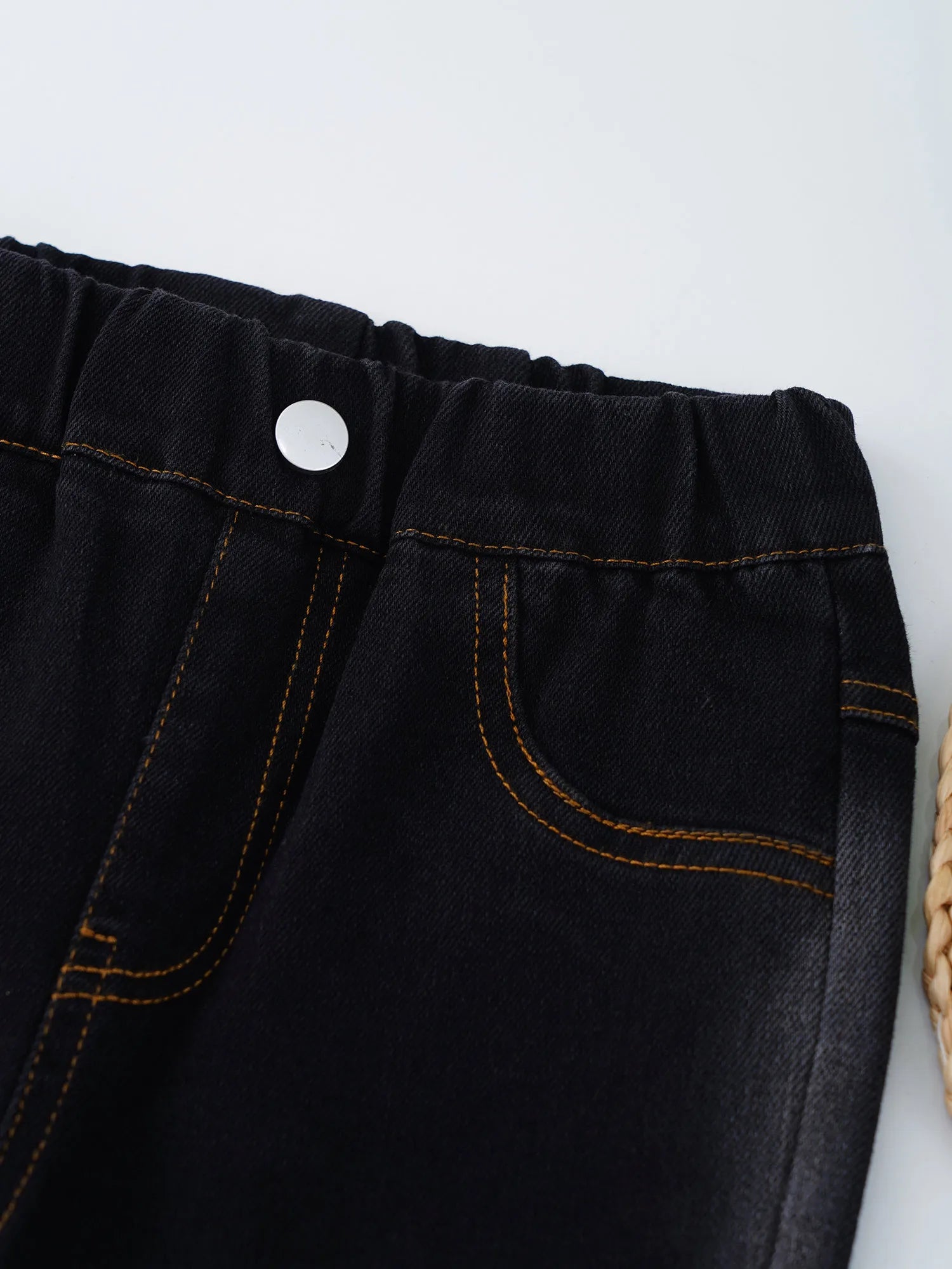 Kids Cowgirl Cute Flare Bootcut Jeans Bell Bottoms Slim Fit Jeans for Girls Casual Denim Long Pants Trousers Streetwear Pants