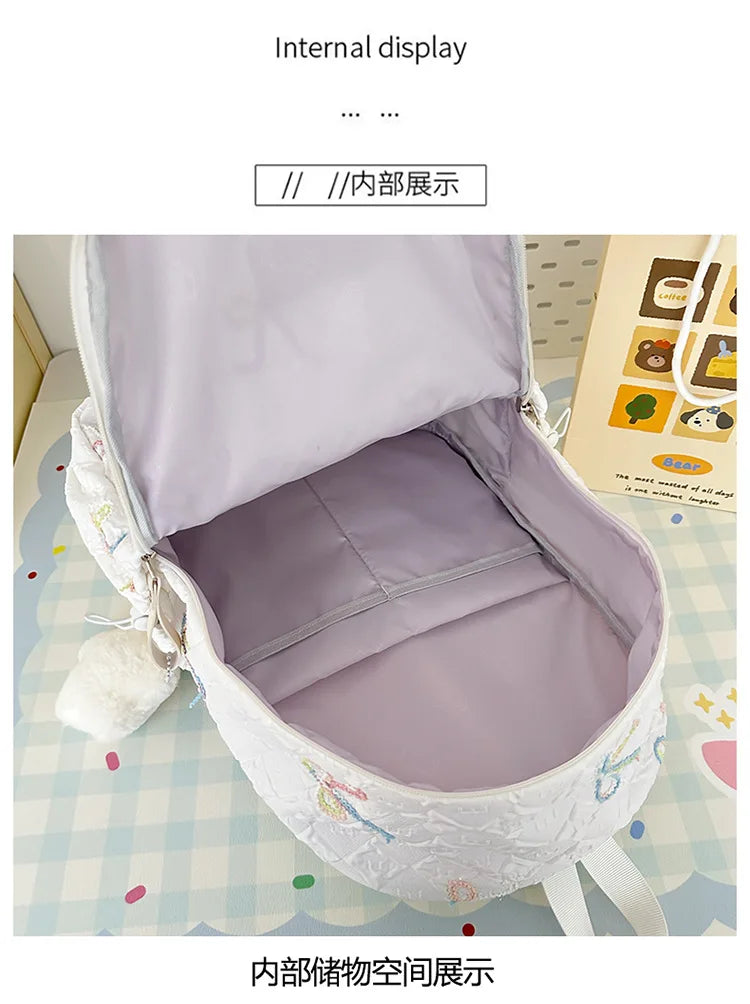 2025 Minimalist College Backpack - Large Capacity Laptop Bag, Waterproof Nylon School Bag with Padded Straps for Teens Ages