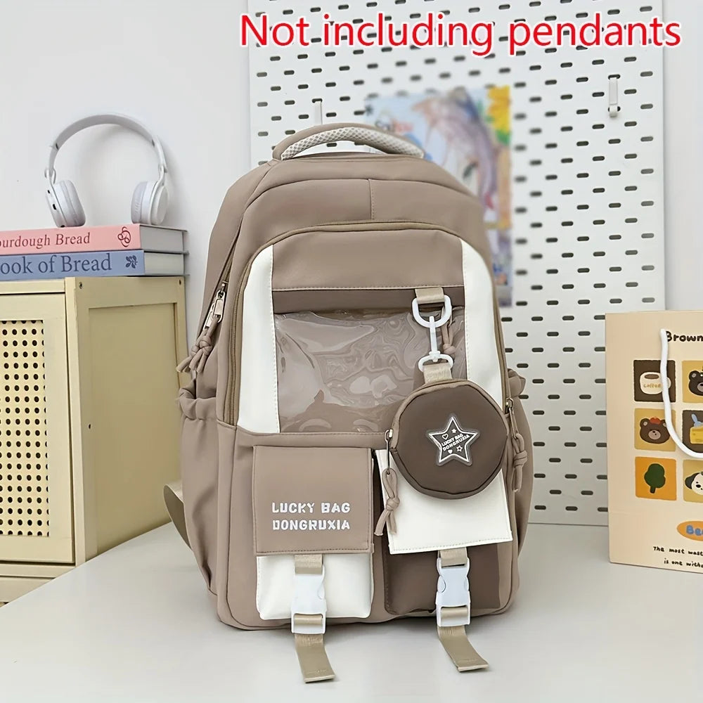 College Backpack for Middle School and High School Students, Versatile Large Capacity Backpack, Computer Backpack