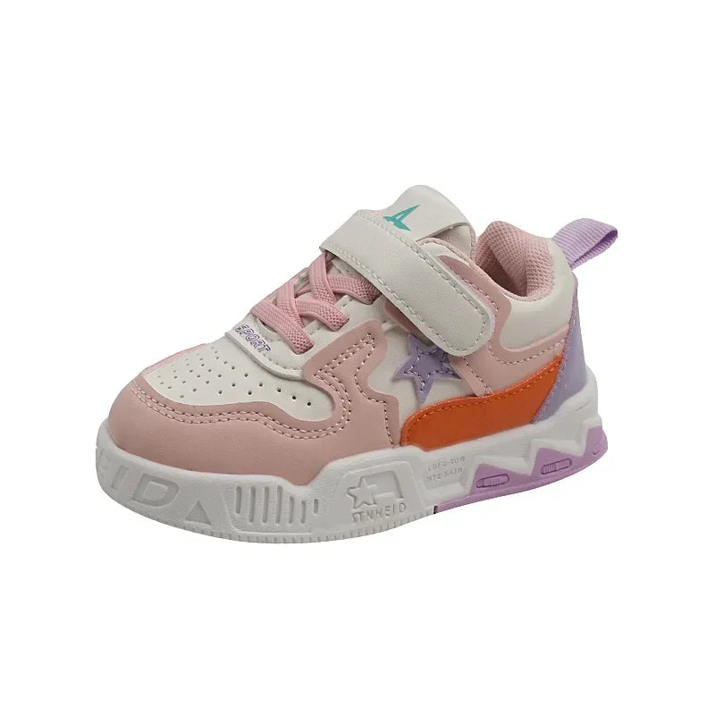 New stylechildren's breathable sports shoes forboys and girls,outdoor casual shoes,fashionable running shoes with star patternss