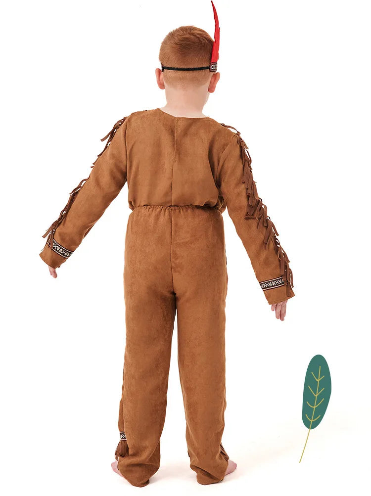 Boys Girls Indian Cosplay Costume Fancy Dress Halloween Party Cosplay Costume Festival Party Performance Costumes ﻿