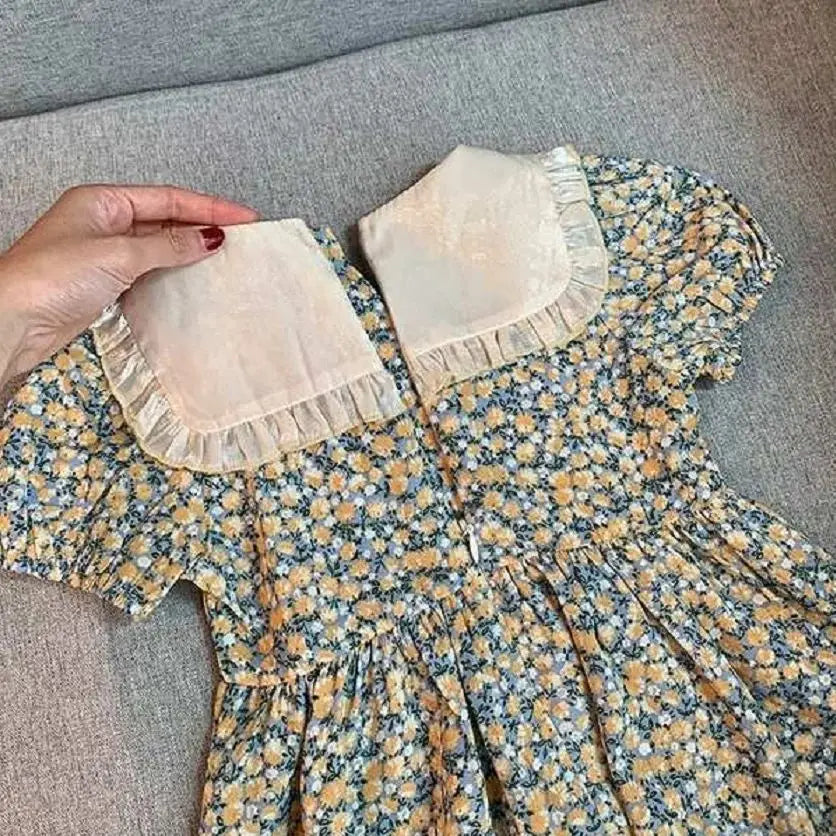 Girls' Floral Dress, Summer Dress, Popular Online, Children's Baby Dress, Stylish Little Girl Dress