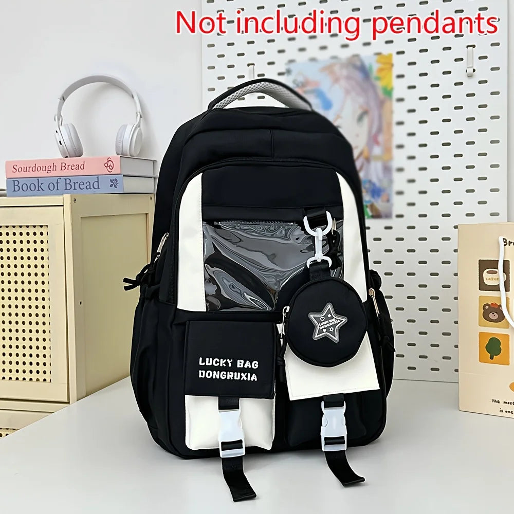 College Backpack for Middle School and High School Students, Versatile Large Capacity Backpack, Computer Backpack