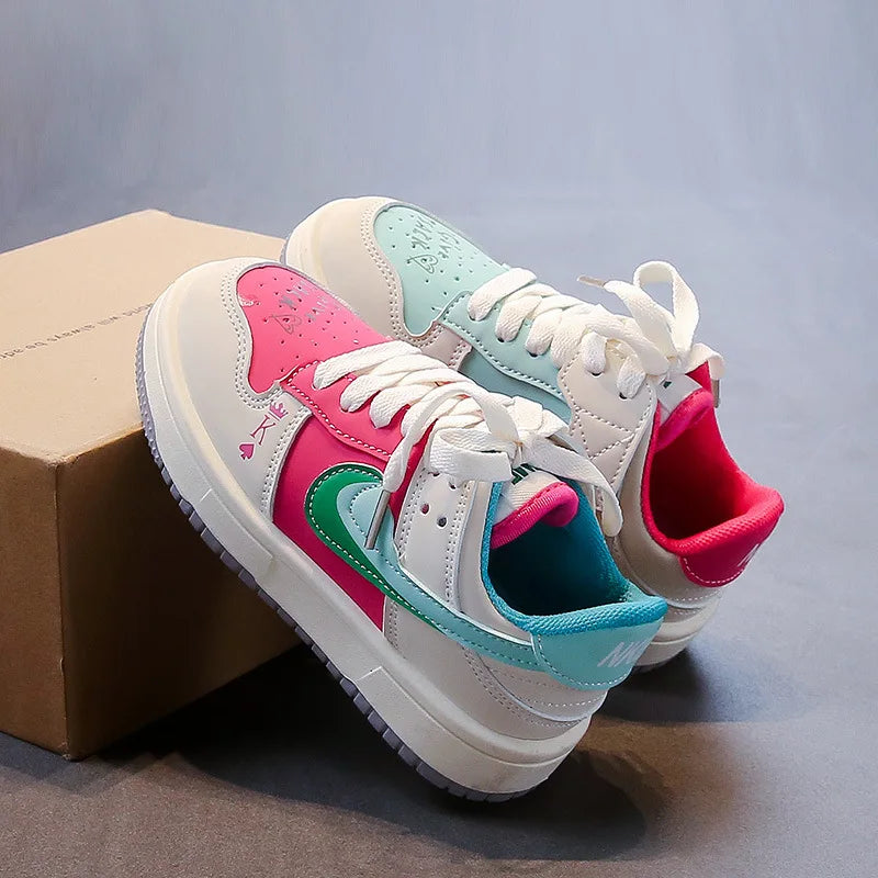 New Children Casual Shoes Four Seasons Kids Single Sneaker Mandarin Ducks Basketball Sports Shoes Boys Girls Sneaker Board Shoes