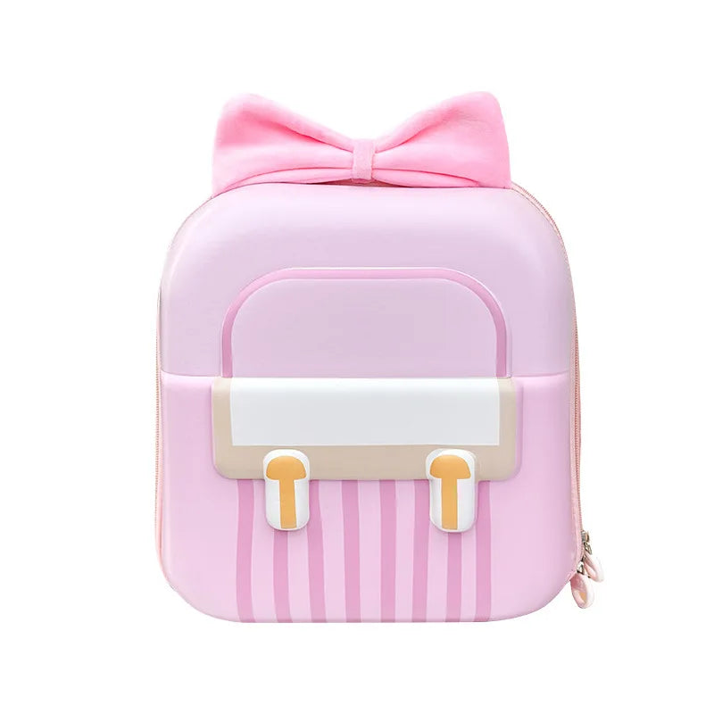Kindergarten Small Schoolbag Sweet Bow Lightweight Boys And Girls Eggshell Shoulder Bag New Children Fashion Backpacks