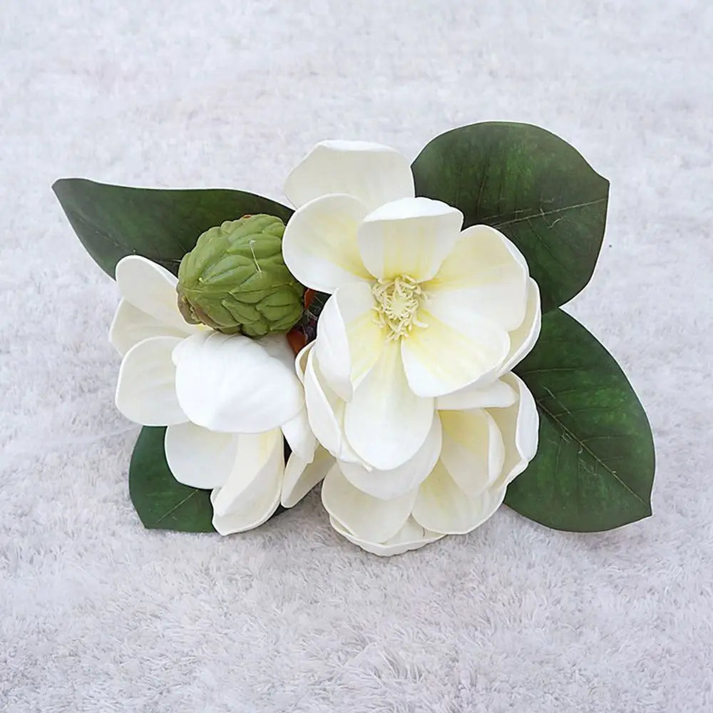 Home Decor Wedding Decoration for Office Home Table Arrangement Artificial Flowers Fake Flowers Fake Orchid Artificial Magnolia