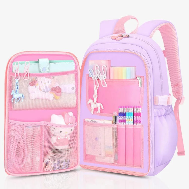 Cute Student Backpack 3pcs/set Primary Schoolbag Rabbits and quicksand Kawaii Student Backpack Teenage Girls Handbag Rucksack