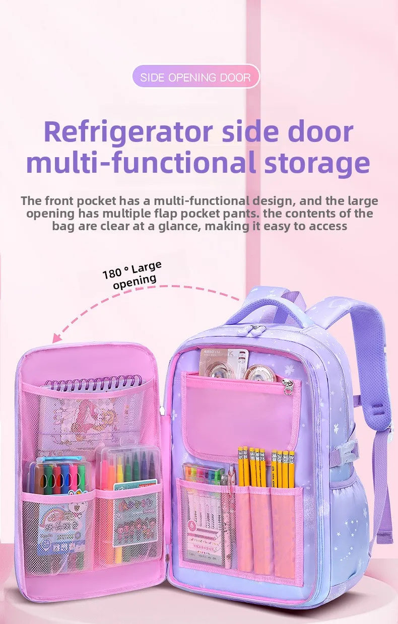 2025- Primary School Girls' Schoolbag Kawaii Lightweight Children's Bag Waterproof Bags Colorful Travel Backpack Mochilas Gifts