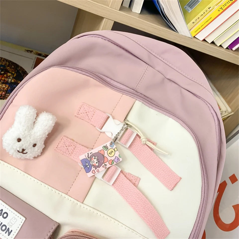 Japanese High School Girls Backpack School Bags for Teenage Girls Multi Pockets New Kawaii Backpack Women Bagpack Cute Mochila