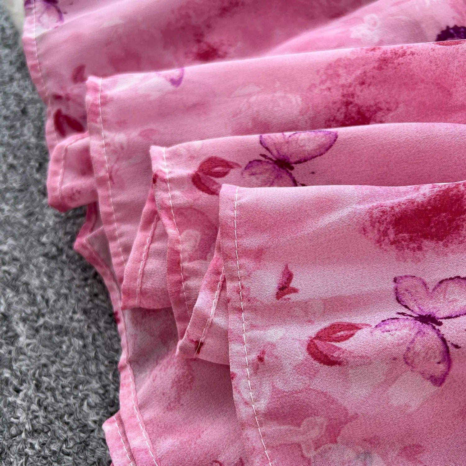 Summer 2025 French Style New Fashion Women's Elegant Trendy Printed Short Puff Sleeve Ankle Length Slim Dresses Female Clothes