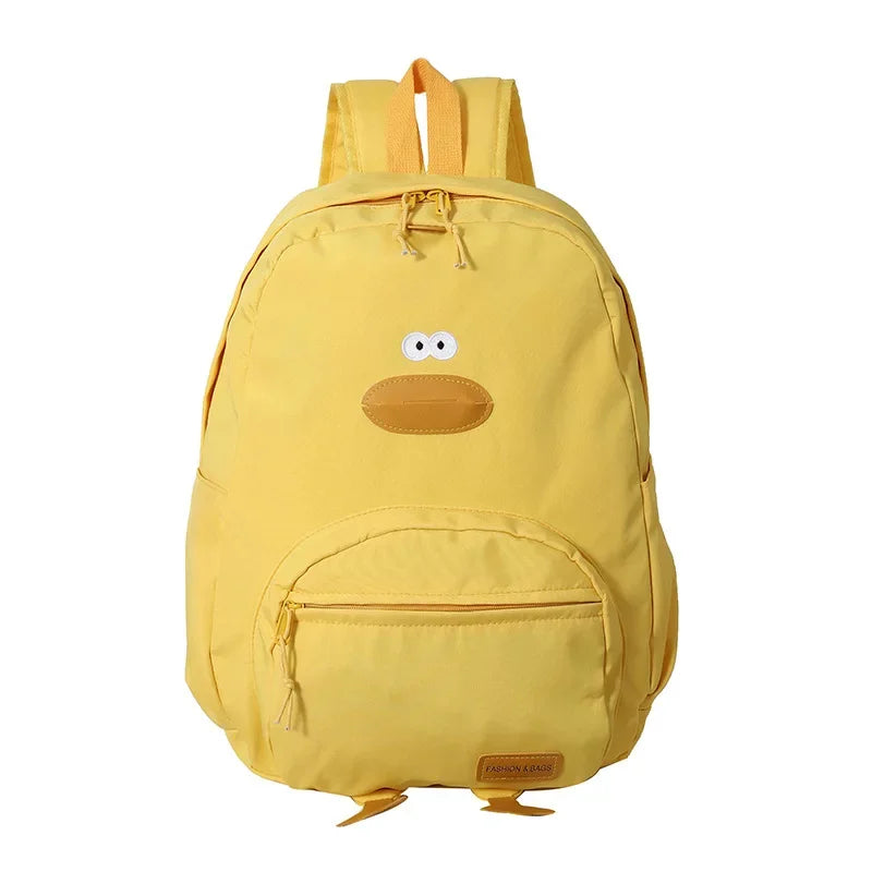 New Cartoon Duck Backpack Designer Cute Travel Bag Female College Student Versatile Korean Edition Girls' School Bag рюкзак